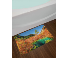 Idyllic Autumn Season Bath Mat