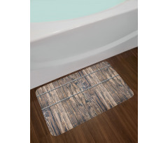 Long Farmhouse Planks Bath Mat