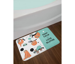 American Sloth Tribe Bath Mat