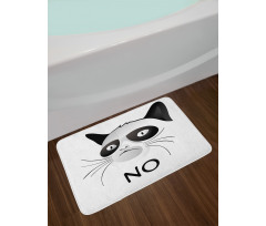 Grumpy Face Famous Cat Bath Mat