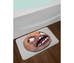 Angry Rage Meme Guy Fun Bath Mat