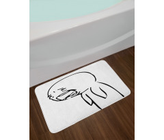 Online Emoji Sad Comics Bath Mat