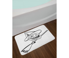 Spooky Halloween Spirit Bath Mat