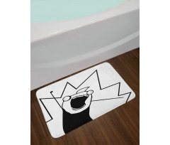 Digital Happy Stick Meme Bath Mat