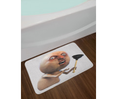 Why You No Plunger Meme Bath Mat