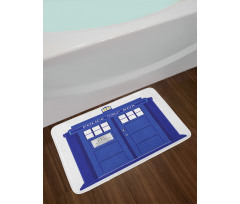 Blue Brit Phone Box Bath Mat
