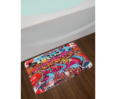 Hip Hop Street Art Bath Mat