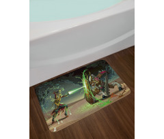 Comics Wild Superheros Bath Mat