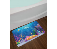 Marine Life Fish Moss Bath Mat