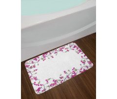 Leaves Buds and Branches Bath Mat