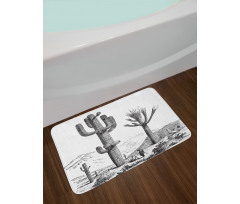 Sketchy Mexican View Bath Mat