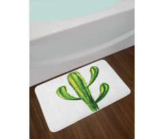 Mexican Cartoon Cactus Bath Mat