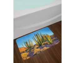 Mountain Cactus Photo Bath Mat