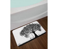 Flowersnd Grass Garden Bath Mat