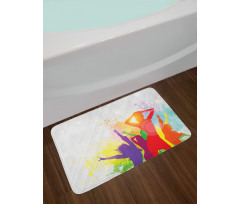 Splashing Dancing Girls Bath Mat