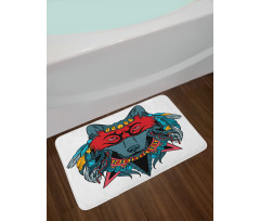 Wolf Animal Theme Bath Mat