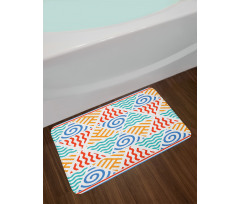 4 Elements Retro Art Bath Mat