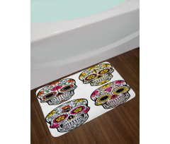 Skull Celebration Bath Mat