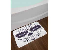 Mask Make up Girl Bath Mat