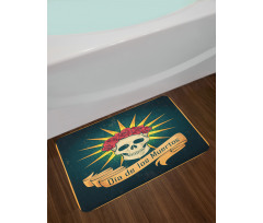 Day of Dead Grunge Bath Mat