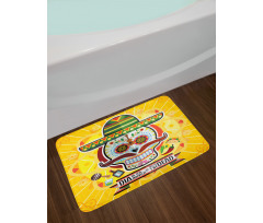 Mexican Sugar Skull Bath Mat