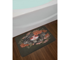 Calavera Woman Bath Mat