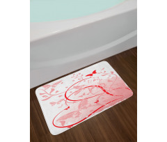 Swirls Lines Bath Mat