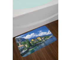 Landscape of Lake Como Bath Mat