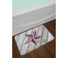Star US Flag Bath Mat