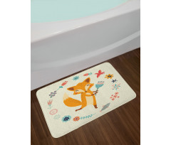 Animal with Floral Bath Mat