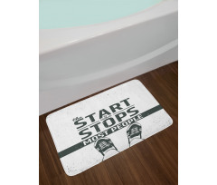 Motivational Writing Bath Mat