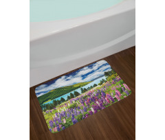 Lake Floral Petals Bath Mat