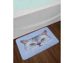 Scottish Hipster Kitty Pet Bath Mat