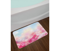 Blossoms Flowers Buds Bath Mat