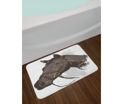 Wild Horse Portrait Bath Mat