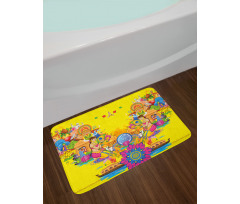 Summer Fan Cooler Bath Mat