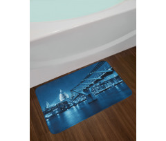 Night London Monument Bath Mat