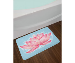 Gardening Lotus Flower Bath Mat