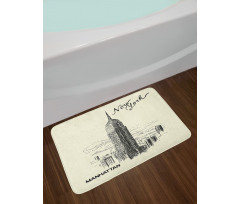 Urban Skyscrapers Bath Mat