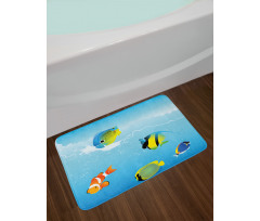 Nautical Navy Deep Sea Bath Mat