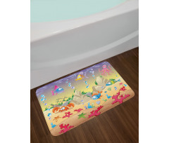 Kids Cartoon Funny Bath Mat