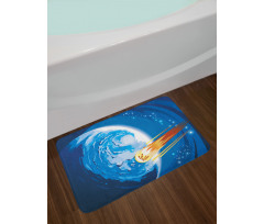 Planet Galaxy Cosmos Bath Mat