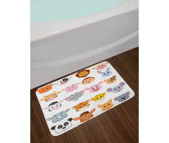 Farm Safari Animals Kid Bath Mat