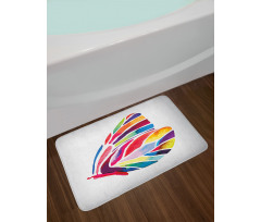 Colored Butterfly Bath Mat