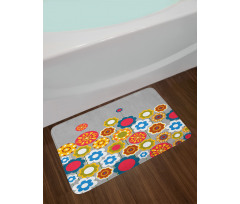 Modern Colorful Summer Bath Mat