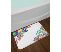 Colored Rectangle Form Bath Mat