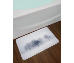 Winter Leafless Forest Bath Mat