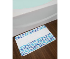 Ocean Life Sea Waves Bath Mat