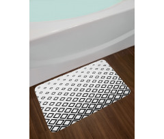 Square Pattern Art Bath Mat