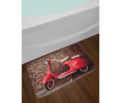 Retro Nostalgic Scooter Bath Mat